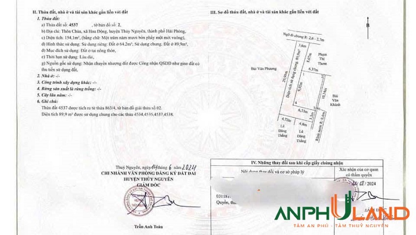 Chào bán lô góc F0 tại phường Thuỷ Nguyên (xã Hoa Động), TP Hải Phòng
